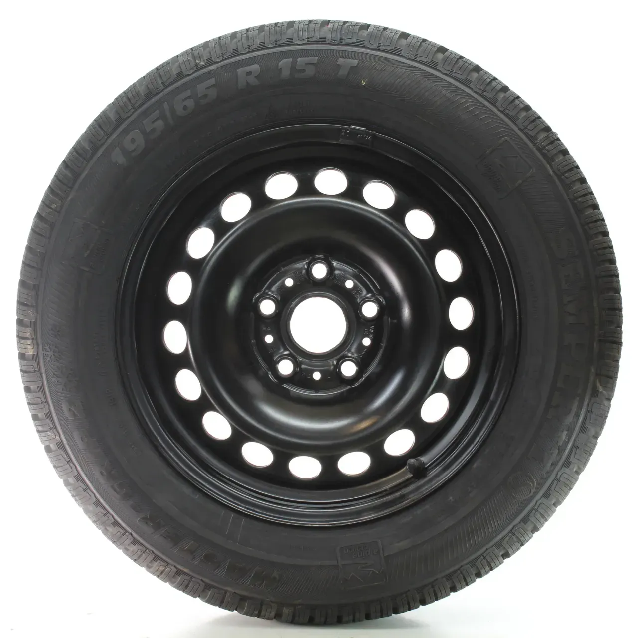 VW Golf 7 5G Seat Leon Winterräder Stahl Semperit 195/65R15 91T 5Q0601027BA/AT - Bild 1