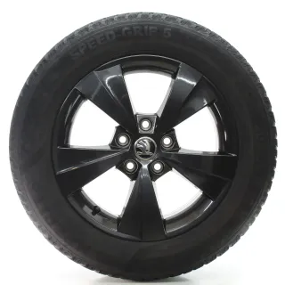 Skoda Octavia IV NX5 Winterräder 5 Speichen Schwarz 205/60R16 92H 5E3601025AA - Bild 2