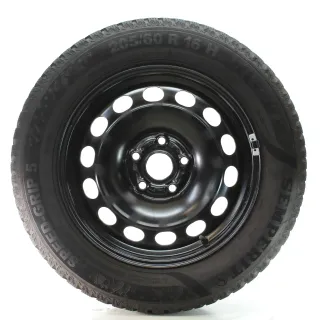 Skoda Octavia NX Winterräder Stahl Semperit 205/60R16 92H DOT24 5Q0601027BQ - Bild 3