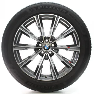 BMW X5 G05 X6 G06 Winterräder Sternspeiche 740 M 275/45R20 110V DOT23 8071996 - Bild 3
