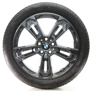 BMW X1 U11 X2 U10 Winterräder Doppelspeiche 1041 Hankook 195/55R19 DOT24 5A661A8 - Bild 1