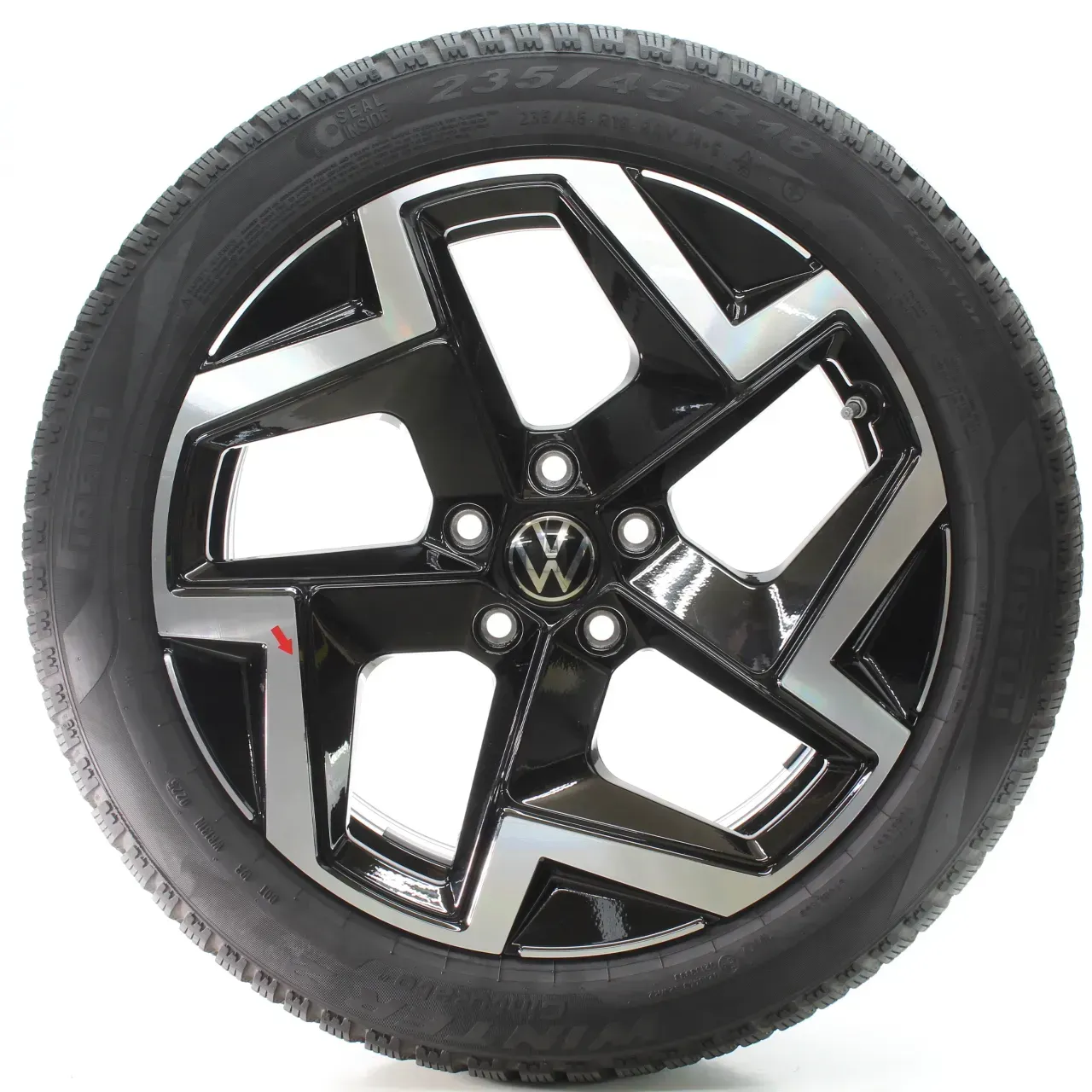 VW Passat B9 Variant CJ5 Winterräder Coventry Pirelli 235/45R18 DOT24 3J0601025M - Bild 1