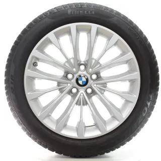 BMW 5er G30 G31 Winterräder W-Speiche 632 Pirelli 245/45R18 100V DOT23 6863418 - Bild 1