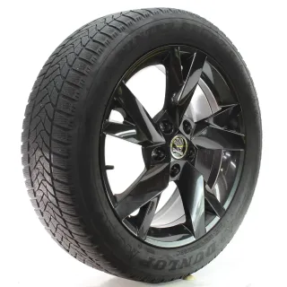 Skoda Octavia IV NX Winterräder Lyra Schwarz 205/55R17 95V DOT24 5E3601025AE - Bild 6