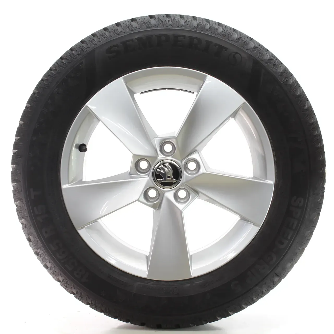 Skoda Fabia IV PJ3 Winterräder 5-Speichen Semperit 185/65R15 DOT25 6VA601025M - Bild 1