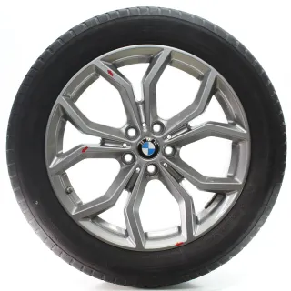 BMW X3 F97 X4 F98 Winterräder Y-Speiche 694 Ferricgrey Bridgestone 245/50R19 - Bild 2