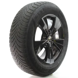 Skoda Octavia IV NX Winterräder 5-Speichen Semperit 205/60R16 DOT25 5E0601025BE - Bild 6