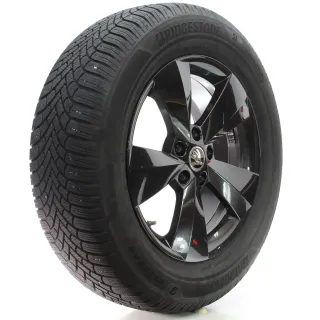 Skoda Kodiaq NS6 Winterräder 5-Arm-Rotor Schwarz 215/65R17 DOT25 565601025AA - Bild 6