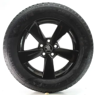 Skoda Fabia IV PJ Winterräder 5-Speichen Grau Semperit 185/65R15 DOT25 6VA601025 - Bild 2