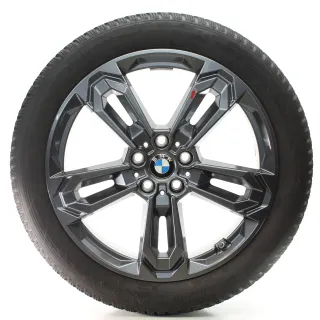 BMW X1 U11 X2 U10 Winterräder Doppelspeiche 1041 Hankook 195/55R19 DOT24 5A661A8 - Bild 1