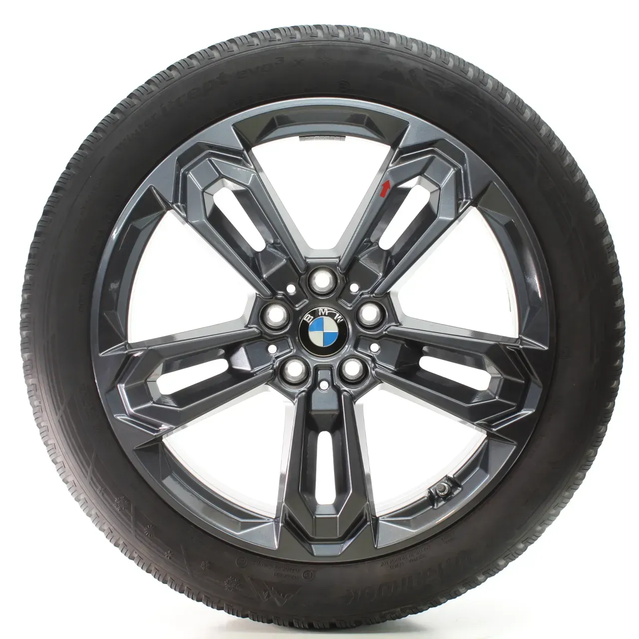 BMW X1 U11 X2 U10 Winterräder Doppelspeiche 1041 Hankook 195/55R19 DOT24 5A661A8 - Bild 1
