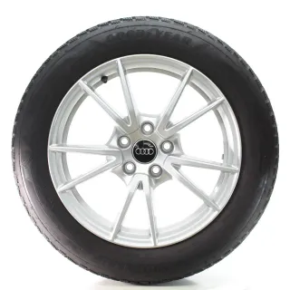 Audi A5 FU B10 Winterräder 5-Doppelspeichen Goodyear 215/55R17 DOT25 8B3601025A - Bild 4