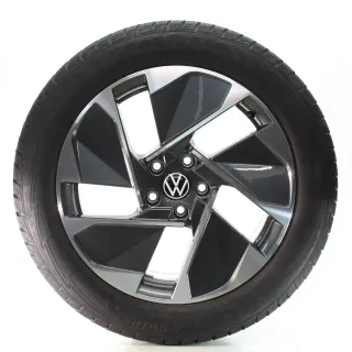 VW ID.3 E11 E12 Winterräder East Derry Grau Glanz Goodyear 215/55R18 10A601025G - Bild 1