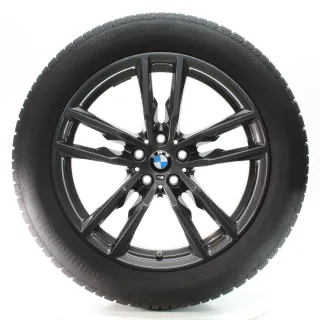 BMW X3 G01 X4 G02 Winterräder Doppelspeiche 698 M Conti 245/50R19 DOT25 8093921 - Bild 4
