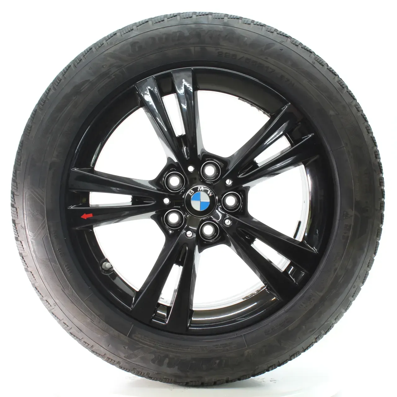 BMW X1 F48 X2 F39 Winterräder Doppelspeiche 385 Goodyear 225/55R17 DOT24 6866673 - Bild 1