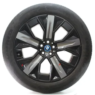 BMW IX I20 Winterräder Aerodynamikrad 1011 Goodyear 255/50R21 109H DOT24 5A02655 - Bild 2