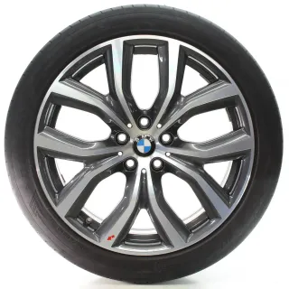 BMW X1 F48 X2 F39 Sommerräder Y-Speiche 511 Orbitgrey Dunlop 225/45R19 6851785 - Bild 1