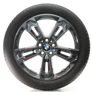 BMW X1 U11 X2 U10 Winterräder Doppelspeiche 1041 Hankook 195/55R19 DOT24 5A661A8 - Bild 4