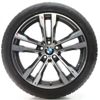 BMW X5 F15 X6 F16 Winterräder M Doppelspeiche 468 275/40-315/35R20 7846788-9 - Bild 1