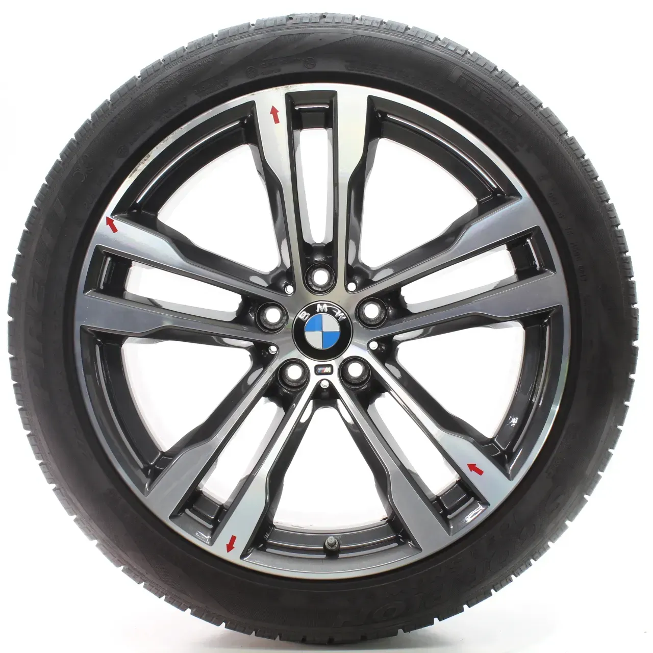 BMW X5 F15 X6 F16 Winterräder M Doppelspeiche 468 275/40-315/35R20 7846788-9 - Bild 1