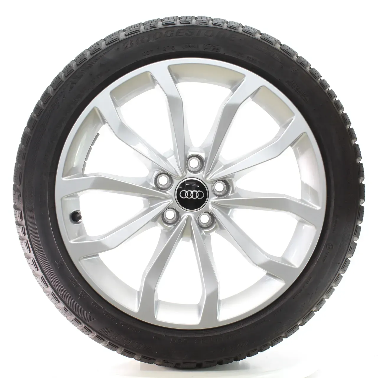Audi A4 S4 8W Winterräder 10-Speichen V-Design 225/45R18 95H DOT24 8W0601025ED - Bild 1