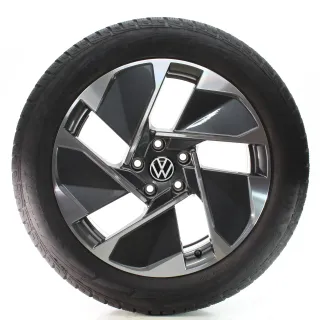 VW ID.3 E11 E12 Winterräder East Derry Grau Glanz Goodyear 215/55R18 10A601025G - Bild 3