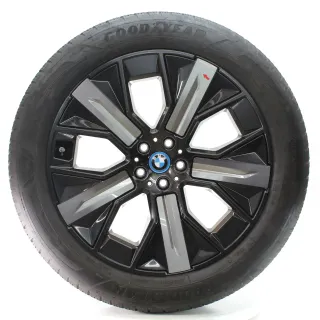 BMW IX I20 Winterräder Aerodynamikrad 1011 Goodyear 255/50R21 109H DOT24 5A02655 - Bild 3