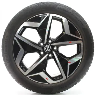 VW ID.3 E11 Winterräder Andoya Schwarz Continental 215/50R19 DOT22 10A601025/H - Bild 4