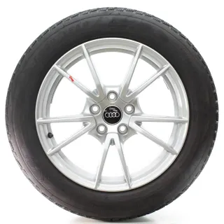 Audi A5 S5 FU5 Winterräder 5-Doppelspeichen Goodyear 215/55R17 DOT24 8B3601025A - Bild 3