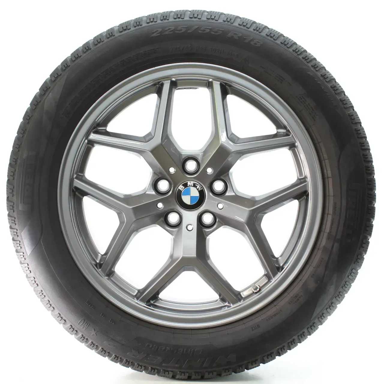 BMW 5er G60 G61 Winterräder Y-Speiche 932 Pirelli 225/55R18 102H DOT24 5A324D5 - Bild 1