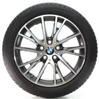 BMW 1er F40 2er F44 Winterräder Y-Speiche 489 Pirelli 195/55R17 DOT23 7849122 - Bild 1