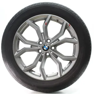 BMW X3 F97 X4 F98 Winterräder Y-Speiche 694 Ferricgrey Bridgestone 245/50R19 - Bild 4