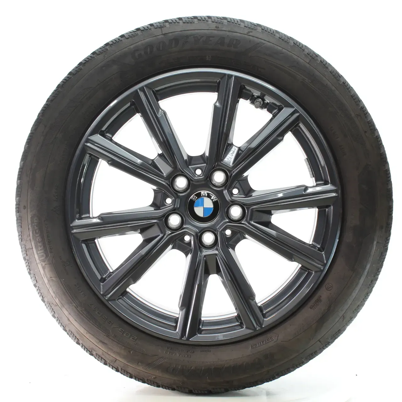 BMW 1er F70 2er F74 Winterräder V-Speiche 967 Goodyear 205/55R17 DOT25 5A45270 - Bild 1