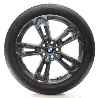 BMW X1 U11 X2 U10 Winterräder Doppelspeiche 1041 Hankook 195/55R19 DOT24 5A661A8 - Bild 1
