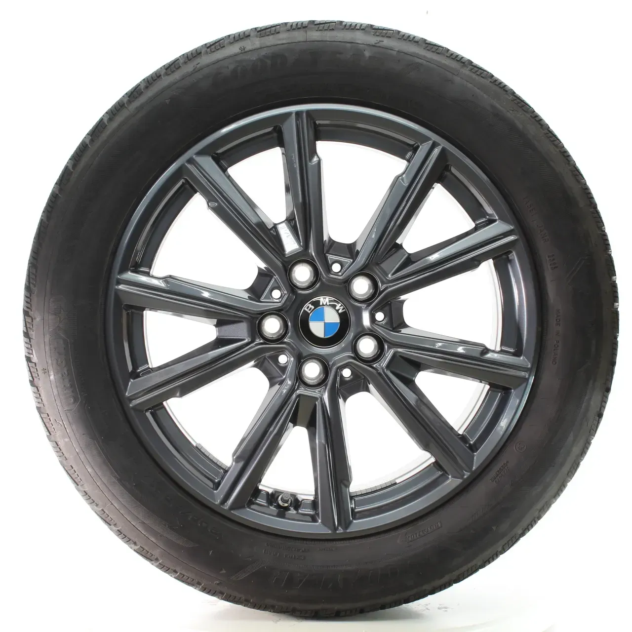 BMW 1er F70 2er F74 Winterräder V-Speiche 967 Goodyear 205/55R17 DOT25 5A45270 - Bild 1