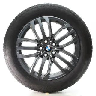 BMW X1 U11 X2 U10 Winterräder Doppelspeiche Conti 879 205/60R18 DOT25 6898046 - Bild 4