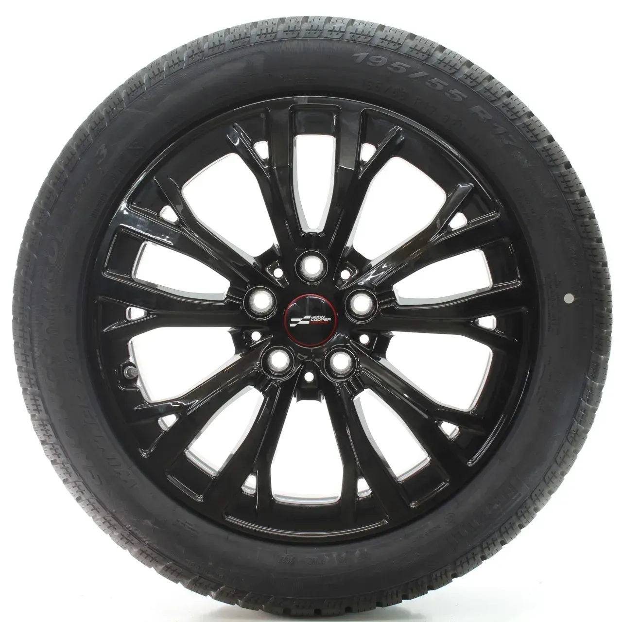 MINI Cooper J01 Winterräder JCW Star Spoke 991 Pirelli 195/55R17 DOT24 7886559 - Bild 1