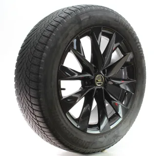 Skoda Enyaq IV 5A Winterräder Crystal Schwarz Bridgestone 235/55R19 5LA601025AP - Bild 6
