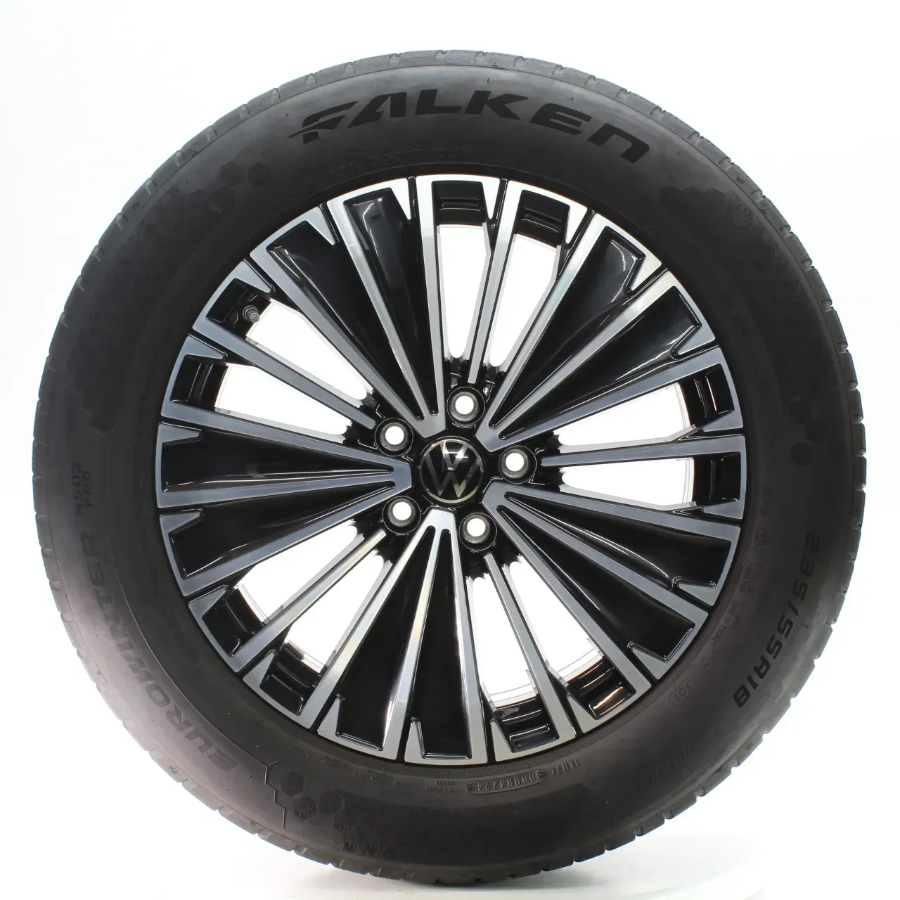 VW Tiguan CT1 Winterräder Napoli Schwarz Glanz Falken 235/55R18 DOT24 571601025K - Bild 1