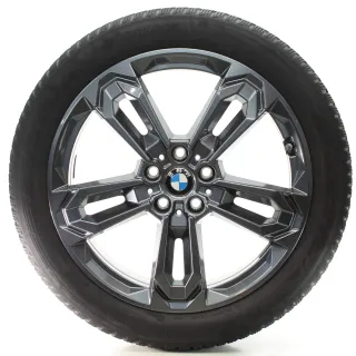 BMW X1 U11 X2 U10 Winterräder Doppelspeiche 1041 Hankook 195/55R19 DOT24 5A661A8 - Bild 1