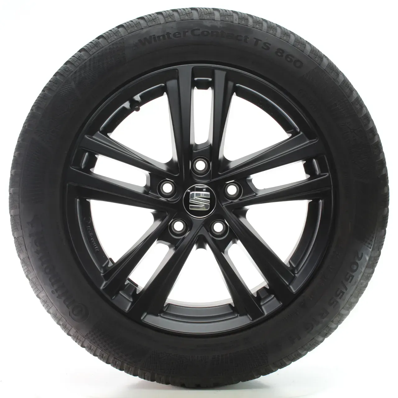 Seat Leon 5F 5KL Winterräder Abrera II Continental 205/55R16 SE026516 KBA51097 - Bild 1