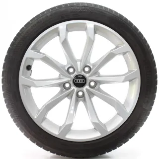 Audi A4 S4 8W Winterräder 5-V-Speichen Continental 245/40R18 DOT24 8W0601025H - Bild 1