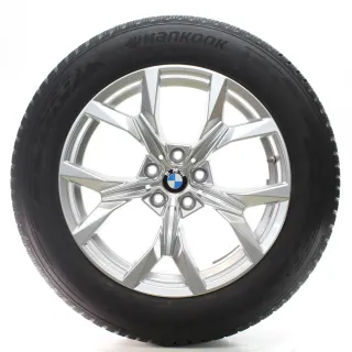 BMW X3 G45 Winterräder Y-Speiche 921 Refined Silver Hankook 225/60R18 DOT24 - Bild 1