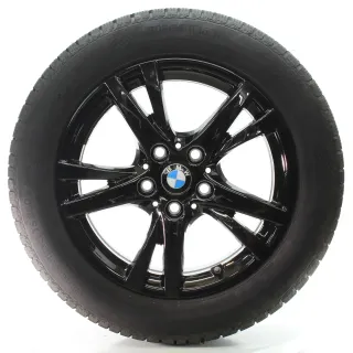 BMW 1er F40 Winterräder Doppelspeiche 473 Schwarz Continental 205/55R16 6855082 - Bild 1