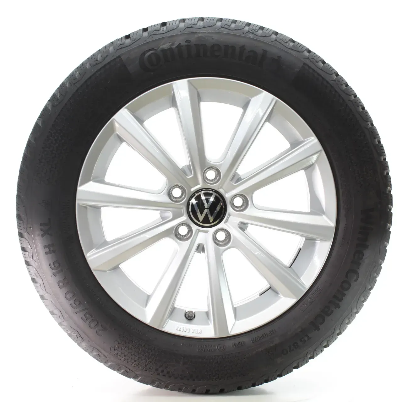 VW Touran 5T1 Winterräder Merano Continental 205/60R16 96H DOT24 5TA071496A - Bild 1