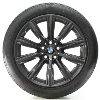 BMW 5er G30 G31 Winterräder V-Speiche 684 Orbitgrey Goodyear 245/45R18 6874441 - Bild 1