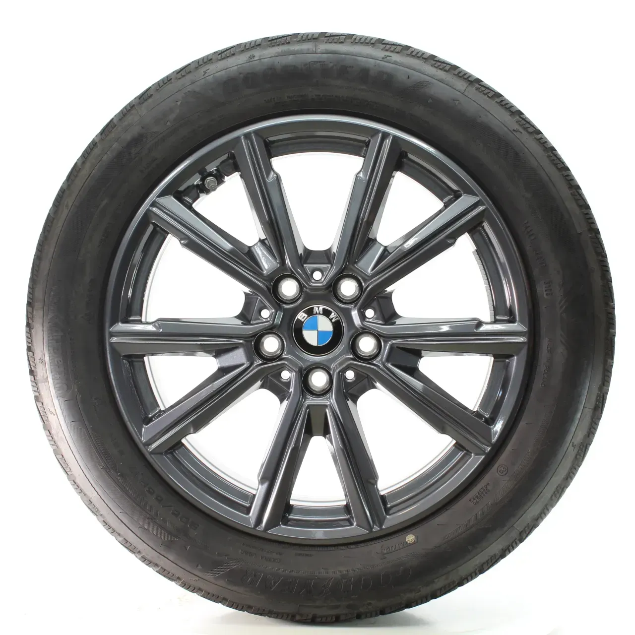 BMW 1er F70 2er F74 Winterräder V-Speiche 967 Goodyear 205/55R17 DOT25 5A45270 - Bild 1
