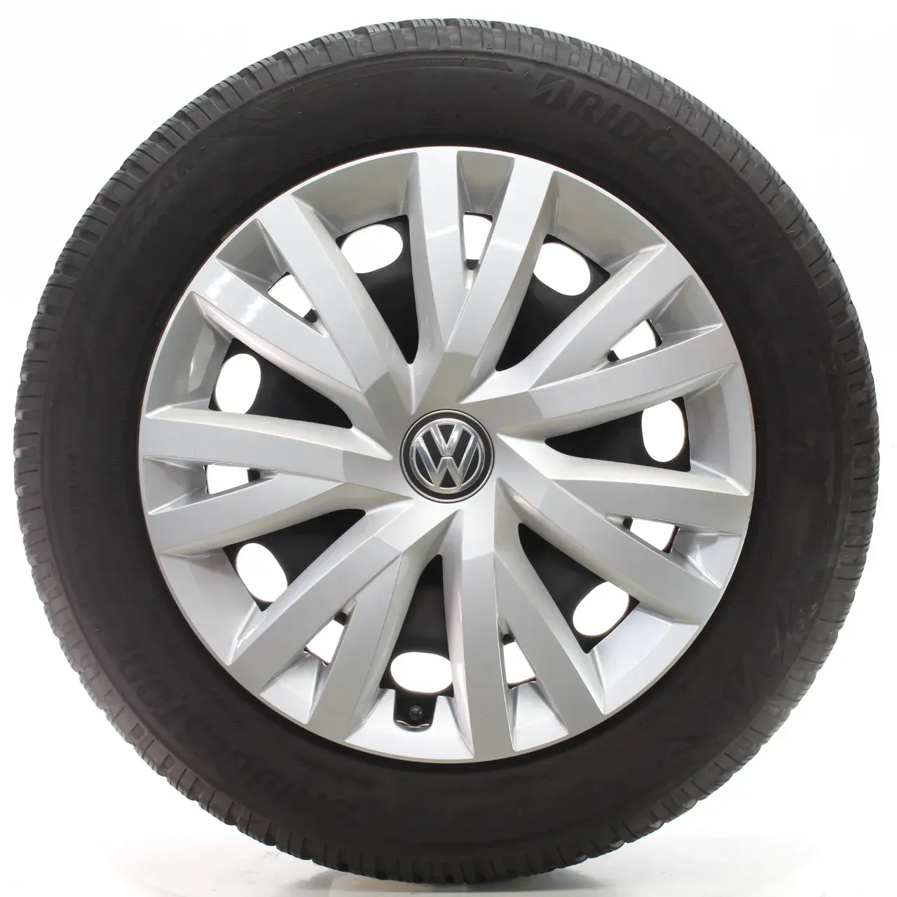 VW Golf VII 5G BA5 Winterräder Stahl Bridgestone 205/55R16 5Q0601027 - Bild 1