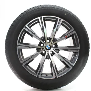 BMW X5 G05 X6 G06 Winterräder Sternspeiche 740 M 275/45R20 110V DOT25 8071996 - Bild 3