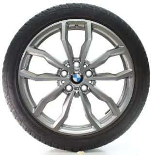 BMW 1er F40 2er F44 Winterräder Y-Speiche 711 M Goodyear205/45R18 DOT23 6877550 - Bild 1